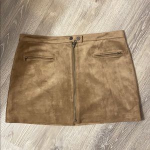 BCBGeneration suede mini skirt